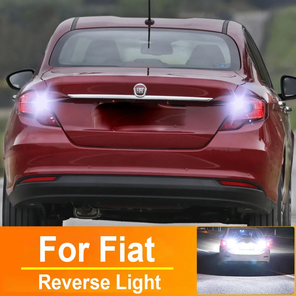 2-Piece LED Interior Light Kit for Reverse Light Backup Lamp P21W BA15S 1156 Fiat 500 2007-2017 2007-2017 - Canbus Do...