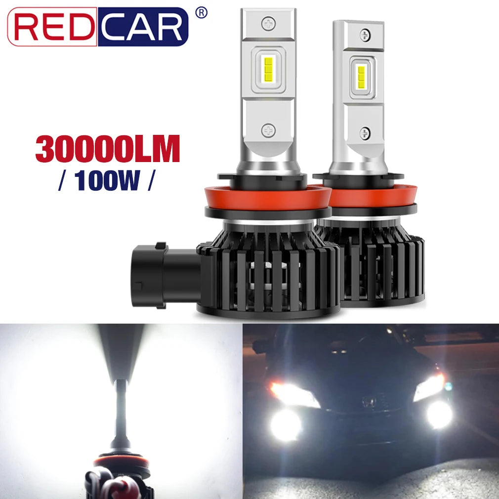 2x Canbus H7 H11 H8 H9 LED Fog Light Bulbs H10 H16 5202 9006 HB4 9005 HB3 LED CSP 3570 Car