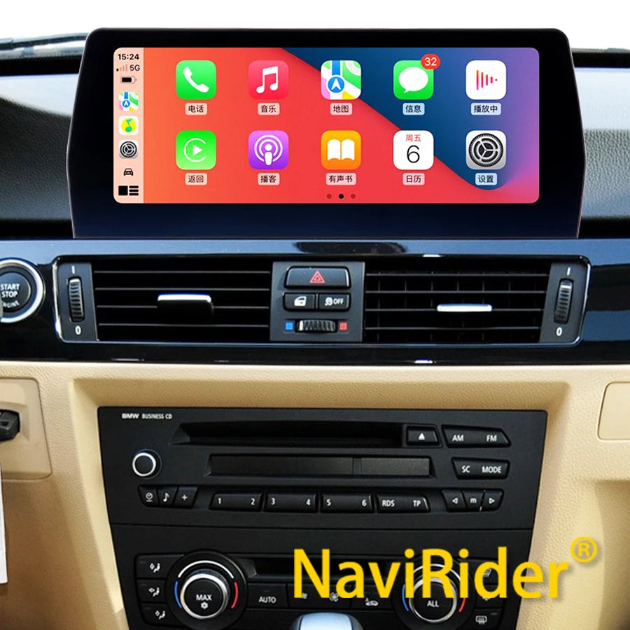 12.3" Carplay Navigation Car Radio For BMW 3 Series E90 2006-2011 Android Auto Audio Touch
