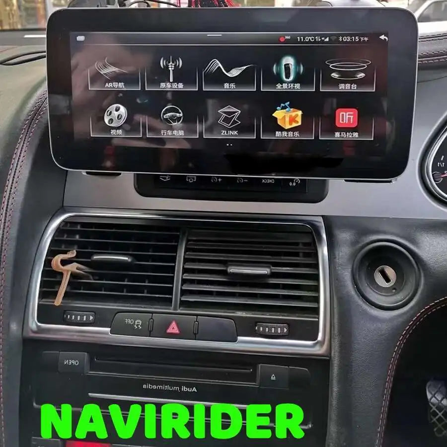 Android 13 CarPlay Wireless Radio For Audi Q7 2010 to 2015 GPS Car Multimedia Player Navig