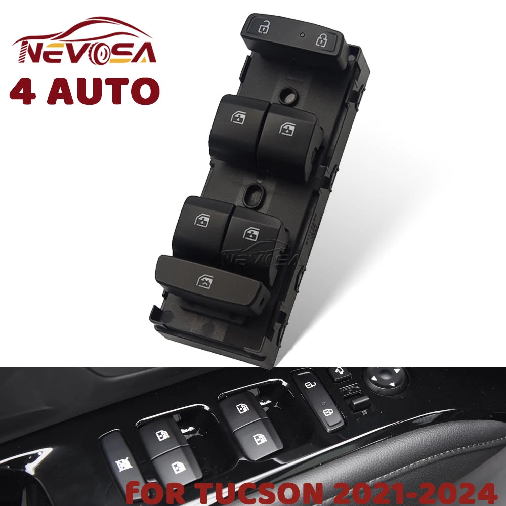 Auto For Hyundai Tucson 2021 2022 2023 2024 Front Master Driver Electric Power W for Hyundai N9300 N9400 - Automotive LE