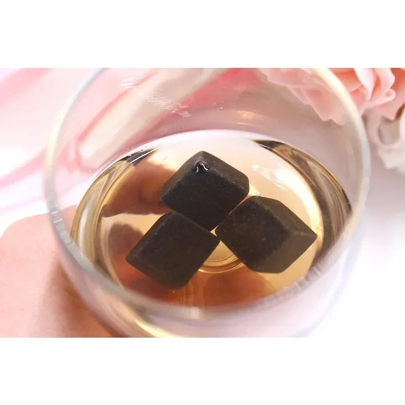 Natural Granite Whiskey Stones Sipping Ice Cube Whisky Stone Wine Rocks Cooler Wedding Gift Favo - Automotive LED Light