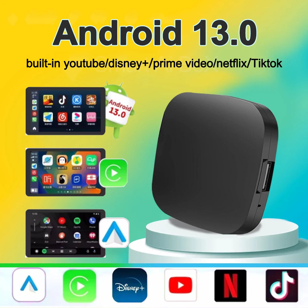 Carplay Ai Box Wireless Android Auto Wireless Carplay Adapter Box For Netflix YouTube Car
