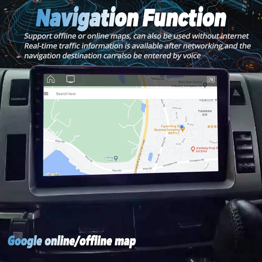 Android 14 Car Video Player GPS For Toyota Previa 3 III XR50 Estima 2006-2019 Radio Tarago