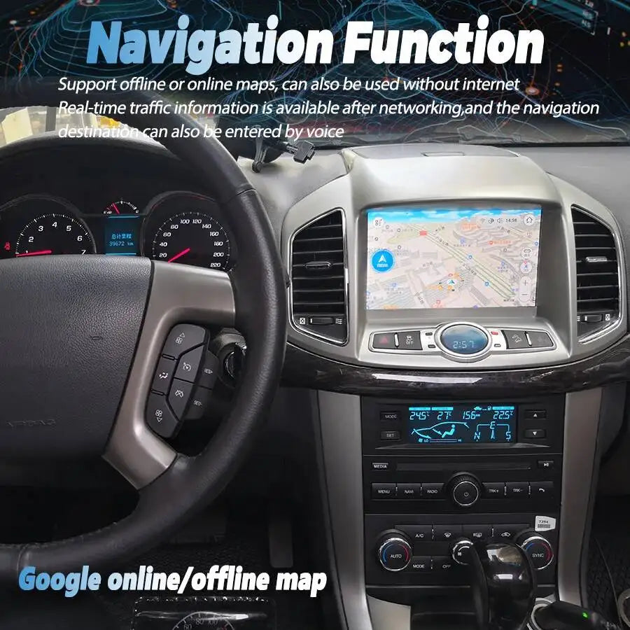 8inch Car Radio For Chevrolet Captiva Kopac 2014-2018 Android Screen Carplay Multimedia Pl