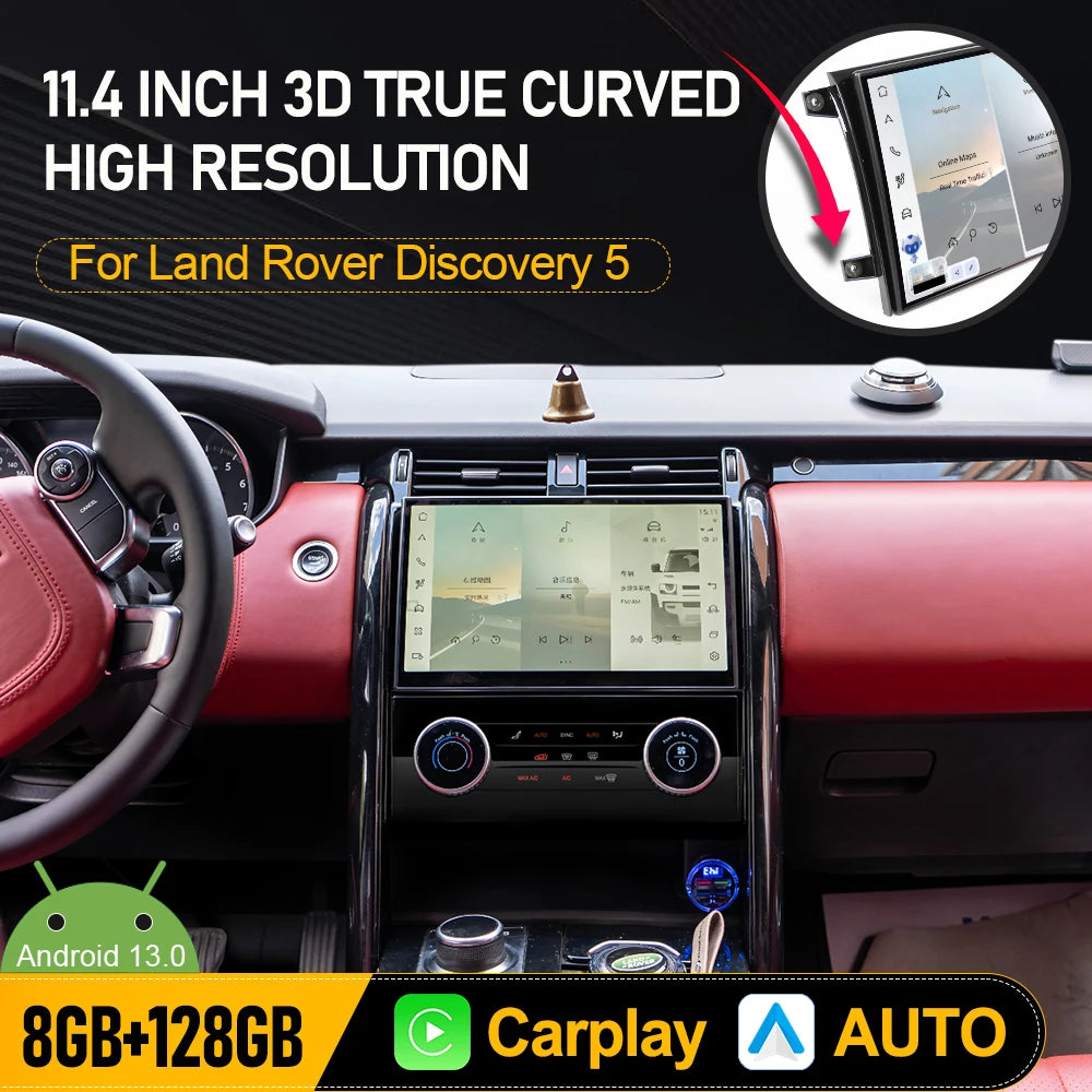 11.4" Android Dual System Auto Radio For Land Rover Discovery 5 LR5 2017-2020 Multimedia P | AUTOKITSHOP