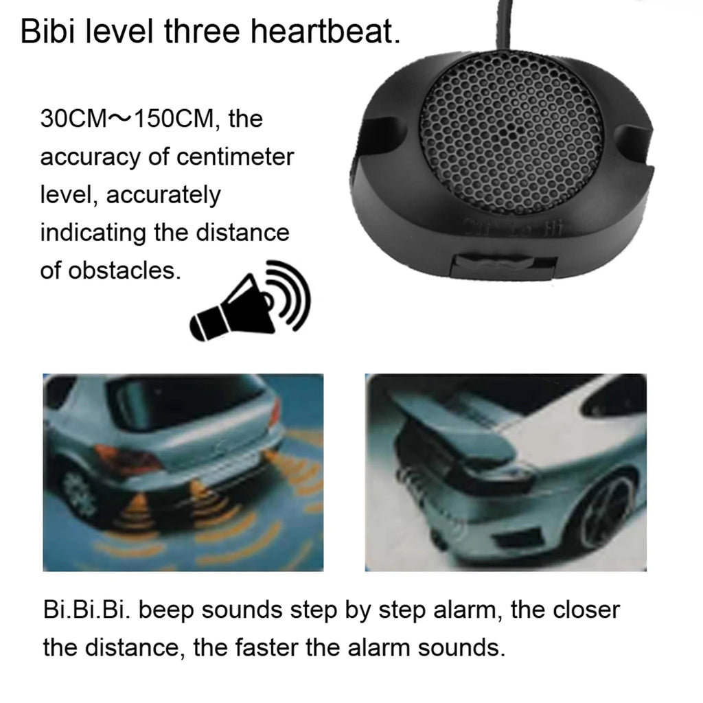 Reversing Radar Car Parking Sensor Reversing Radar Kit Warning Sound Indicator Probe System 12V  - Automotive LED Light