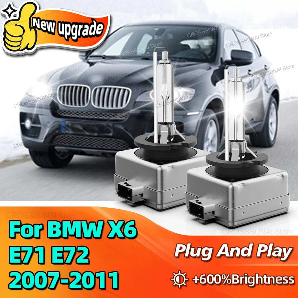 Xenon HID Bulbs D1S Car Headlight 6000K Auto Lamp For BMW X6 E71 E72 2007 2008 2009 2010 2