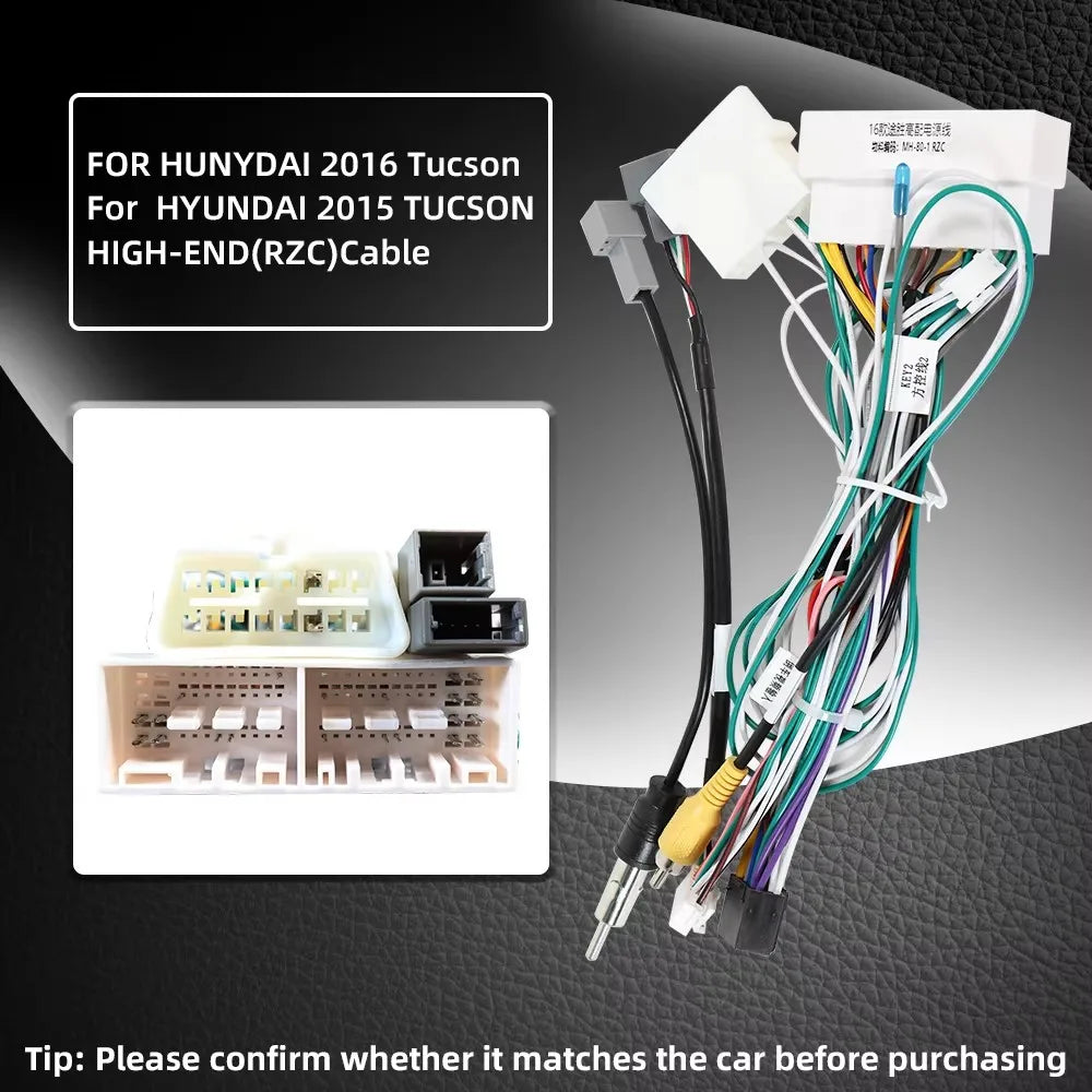 For HYUNDAI KIA Series Cables Car Radio Android Stereo Audio Screen Multimedia Video Playe