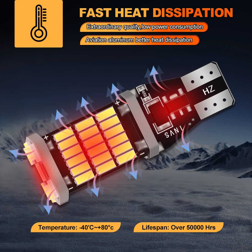 T15 W16W Canbus Plug and Play LED Reverse Light 6000K High Power 1:1 Original Design For S