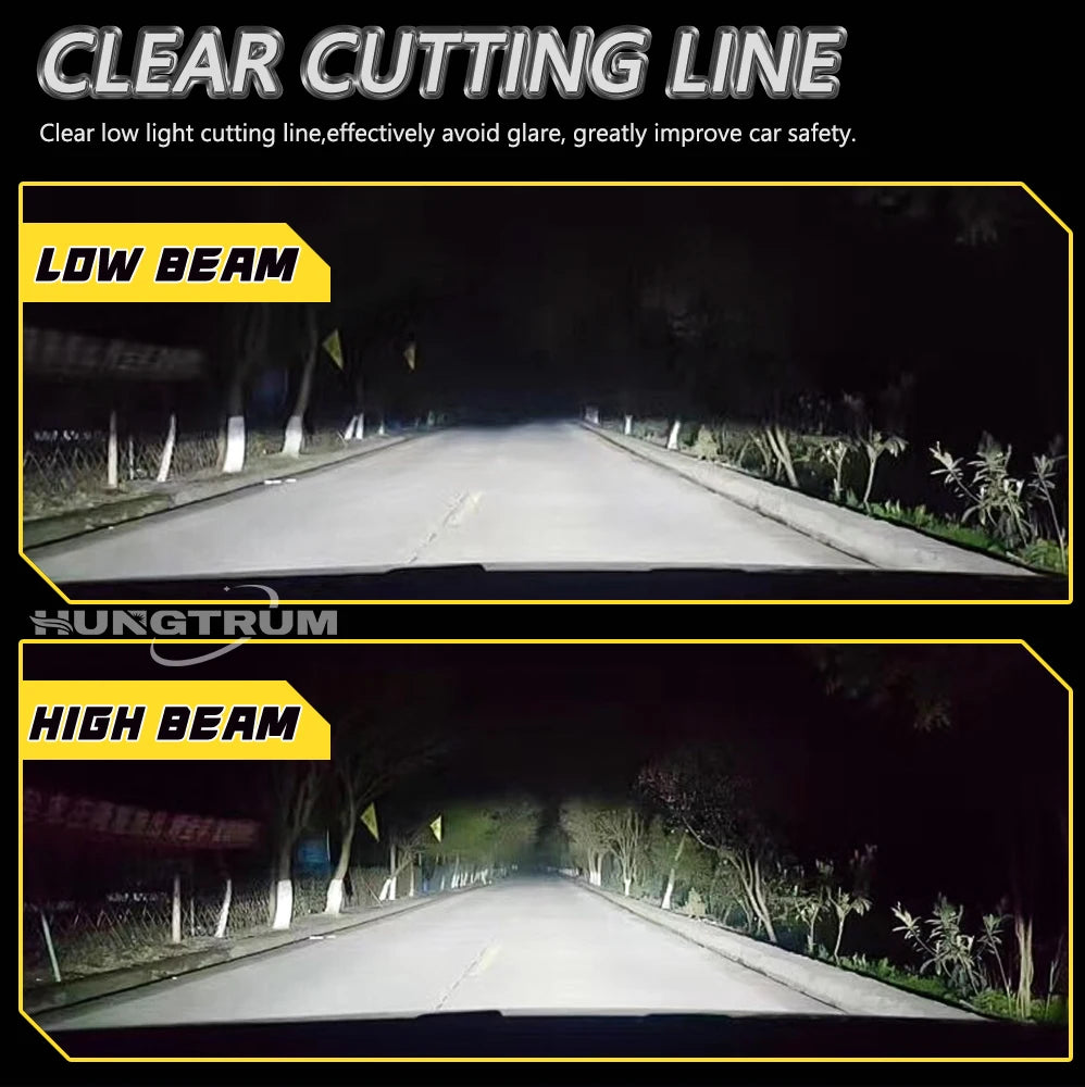H1 H4 H7 LED Headlight Bulbs CANBUS 1:1 Mini Size Wireless Spotlight Led Lights for Car 60