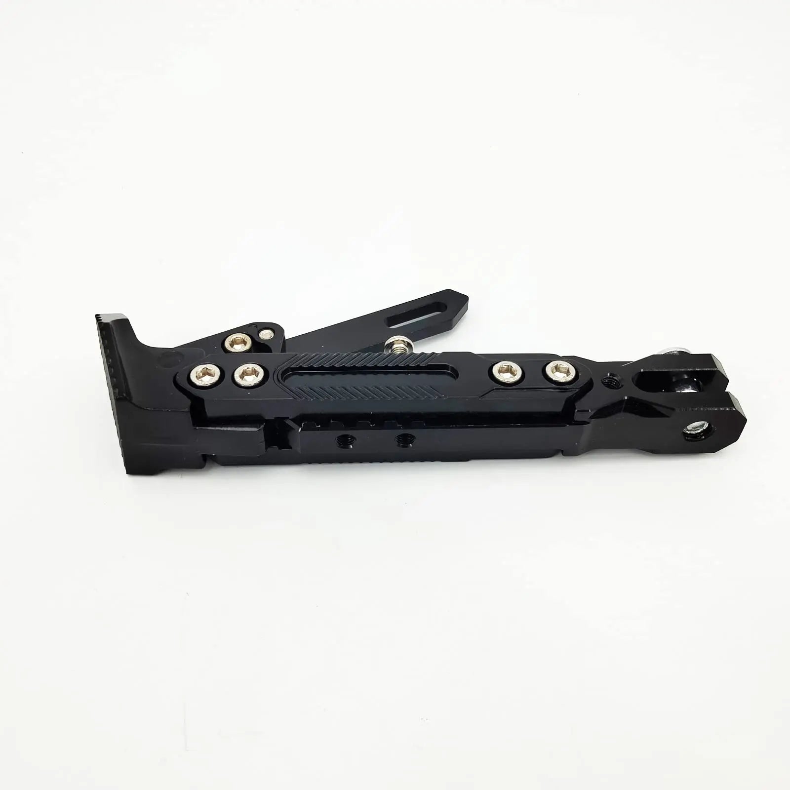 Black Motorcycle Dirt Bike Side Stand Tripod Support Holder Adjustable Kickstand