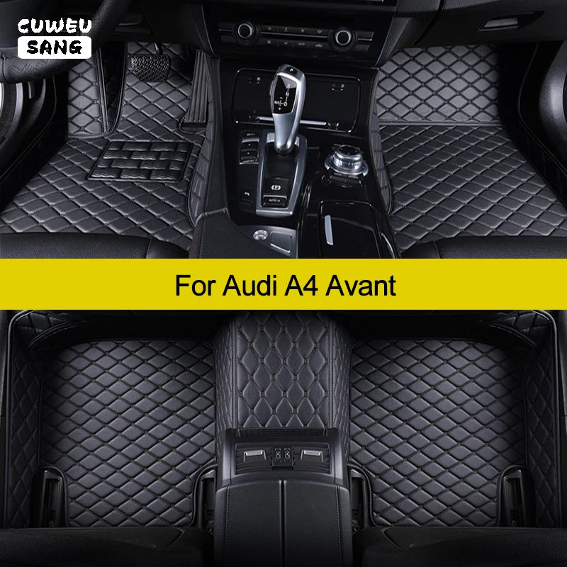 CUWEUSANG Custom Car Floor Mats For Audi A4 Avant 2007-2023 Auto Carpets Foot Coche Access | AUTOKITSHOP