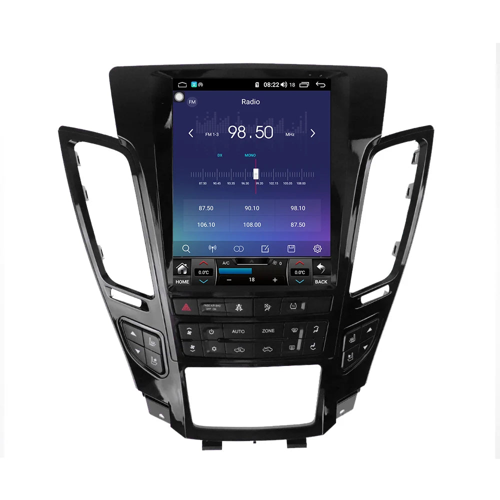 12.1 Inch Carplay Android Car GPS Navigation For Cadillac CTS 2007-2012 Tesla Screen Head