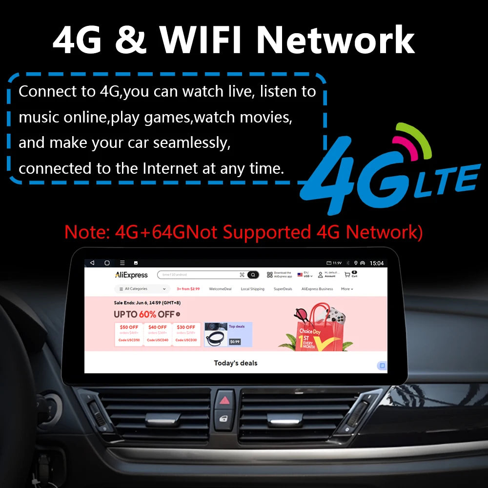 12.3" 8Core Android For BMW 5 Series F10 F11 2011-2017 Wireless CarPlay Car Raido Multimed
