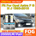 Fit For Opel Astra F G H J 1993-2013 2014 2015 2016 20000LM Fog Lamps 60W Canbus LED Fog L