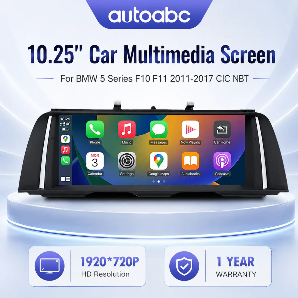 1920*720 Car Multimedia Display For BMW 5 Series F10 F11 2011-2016 NBT CIC Wireless CarPla | AUTOKITSHOP