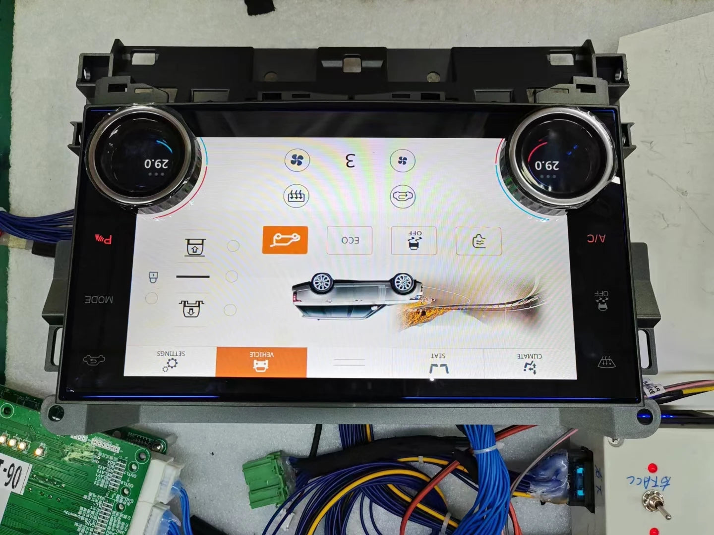 For Range Rover V8 L322 2002-2009 Air Conditioner LCD Display Touch Screen 1920*1080 New A