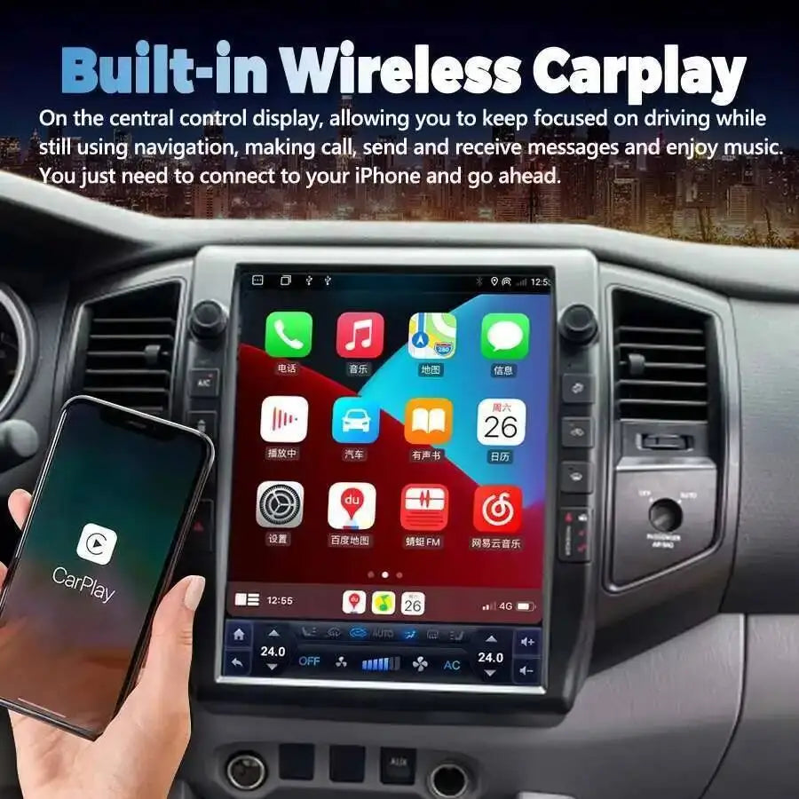 13inch Android Screen Radio 2din For Toyota Tacoma 2005-2015 GPS Carplay Car Multimedia Vi | AUTOKITSHOP
