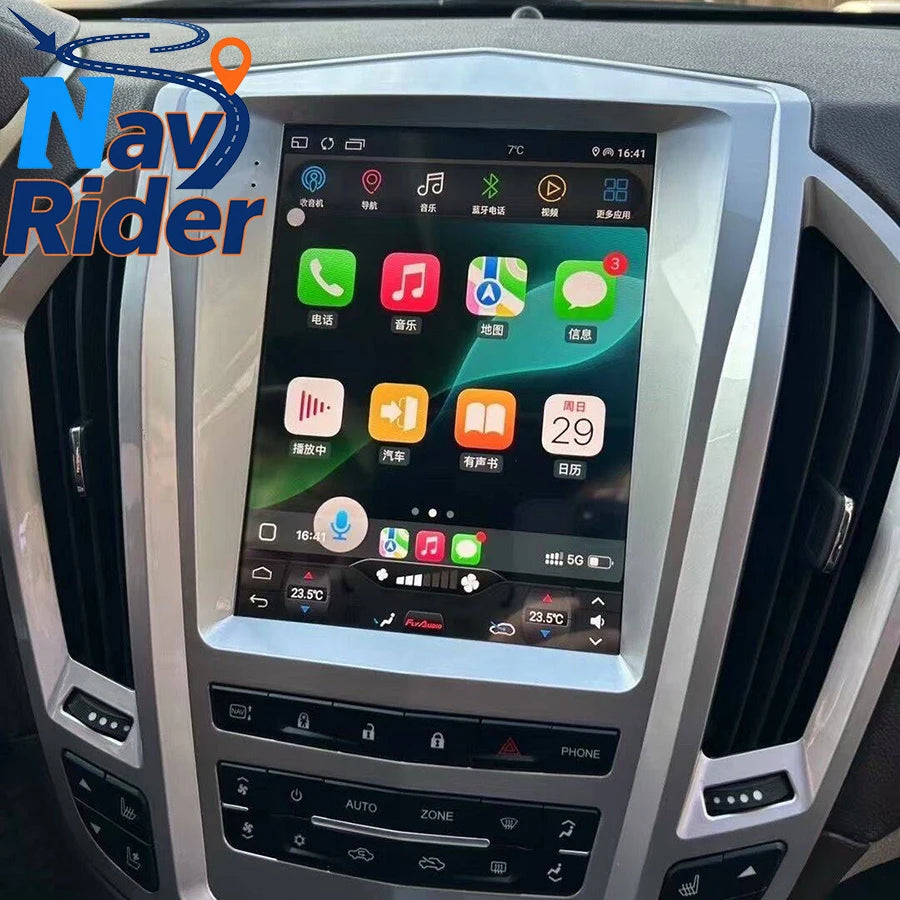 10.4" Android Auto Car Radio Navigation For Cadillac SRX 2009-2012 Stereo Carplay Multimed