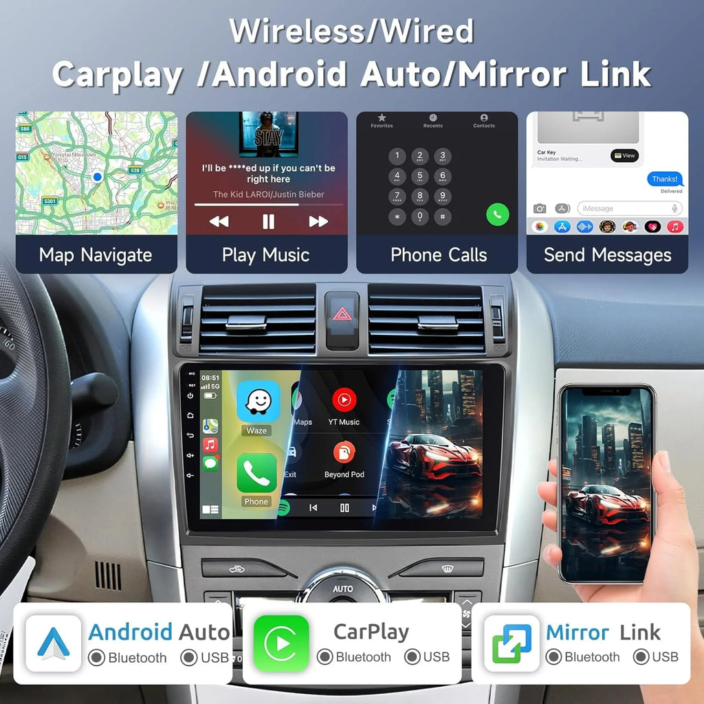 Android 16 Carplay Auto Qualcomm 2K QLED Screen Car Radio Player For LADA Vesta 2023 Multm