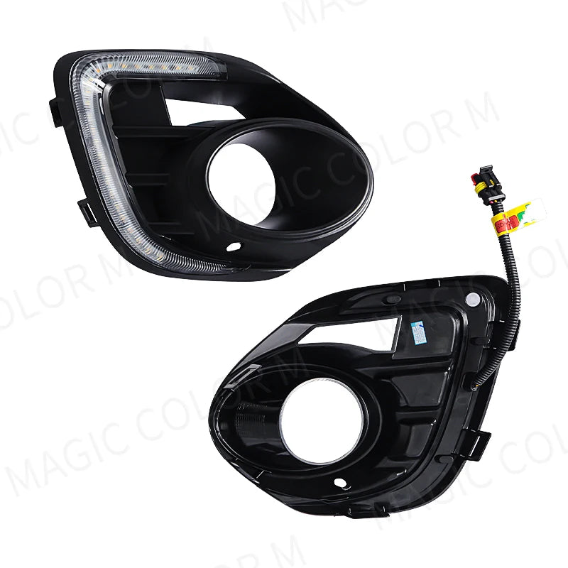 DRL For Mitsubishi Lancer 2015 2016 2017 LED Daytime Running Light Turn Signal Daylight Wa | AUTOKITSHOP