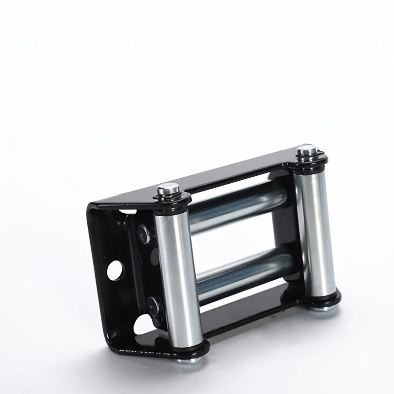 4 Way Steel Winch Roller Fairlead 2000LB, Heavy Duty Cable Rope Guide Universal For ATV UTV Off  - Automotive LED Light