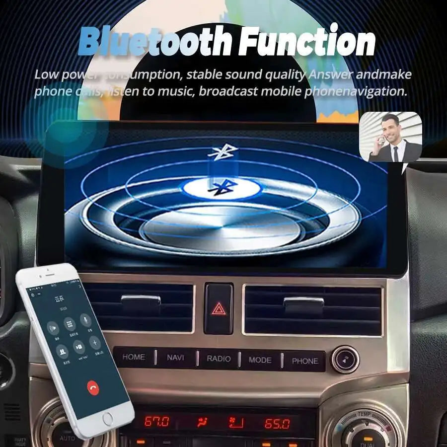 12.3inch Android 15 Qled Screen For TOYOTA 4Runner 2010 2009-2022 Video Player Radio Car M | AUTOKITSHOP