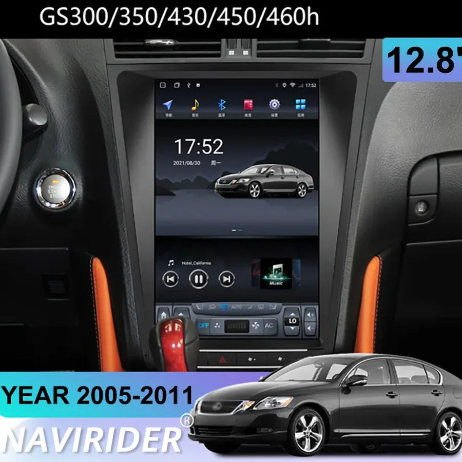 12.8" Touch Screen Radio Carplay For LEXUS GS300 2009 GS350 2010 Gs450h 2006 Android15 Car | AUTOKITSHOP