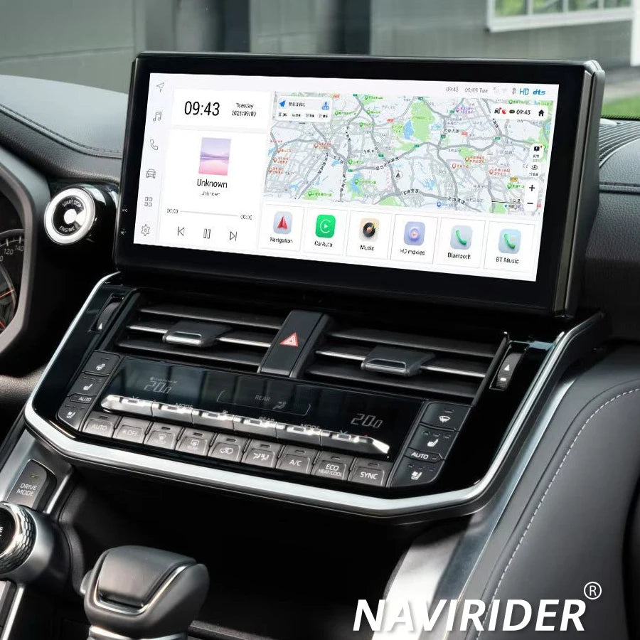1920 * 720 QLED Screen Car Multimedia Video Player For Toyota LC300 2022 Land Cruiser 300