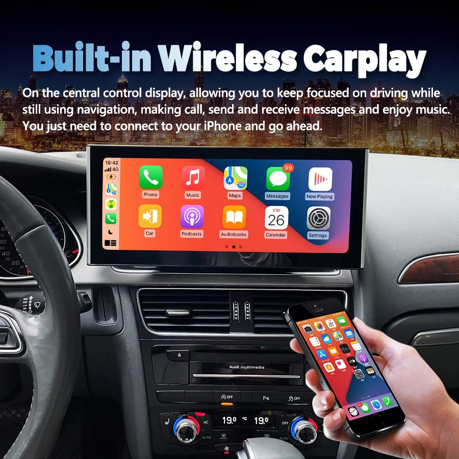 12.3''/10.25'' Qled Screen For AUDI A4 A5 2008-2016 Android 13 Car Stereo GPS Wireless Car | AUTOKITSHOP