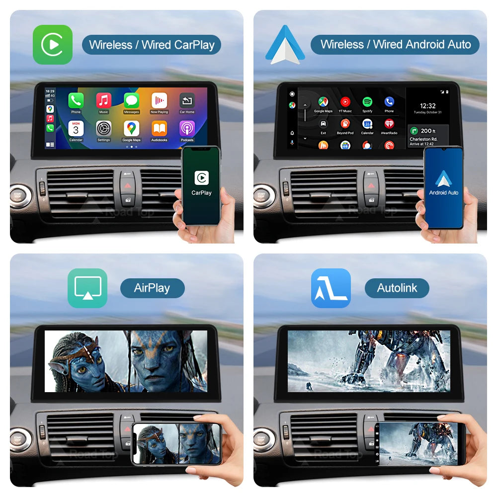 Wireless CarPlay Linux Touch Screen Multimedia Display For BMW 1 Series E81 E82 E87 E88 CC | AUTOKITSHOP