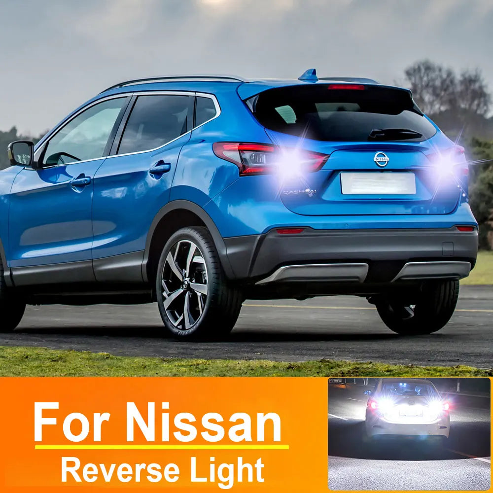 2-Piece LED Interior Light Kit for Nissan Qashqai J11 X Trail T32 Pathfinder R52 Juke Note W16W T15 921 912 LED Canbu...