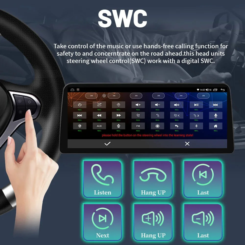 Android 14 System Screen 12.3"Wireless Carplay Car Multimedia Navigation Multimedia For Ho
