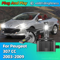 LED Headlight HID D1S Bulbs Canbus Car Light 30000LM Bright For Peugeot 307 CC 2003 2004 2
