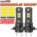 CARLitek 2Pcs 12V H7 LED Headlight Bulb Canbus Error Free 6000K High Power Best H7 LED 360