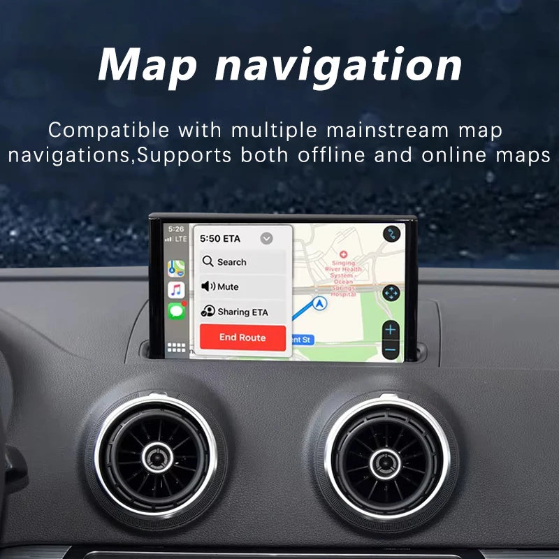 Wireless Carplay Android Auto Lossless Installation Interface Module For Audi A3 A4 A5 Q2