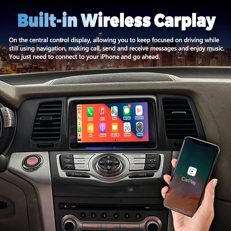 9inch For Nissan Loulan 201-2015 Android Auto CarPlay GPS Navigation Stereo Car Radio Mult