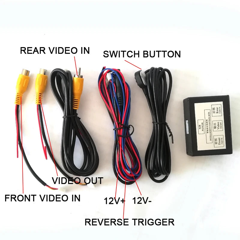For Car Front / Rear ParkingView Camera Switch 2 Channel Control Box Converter