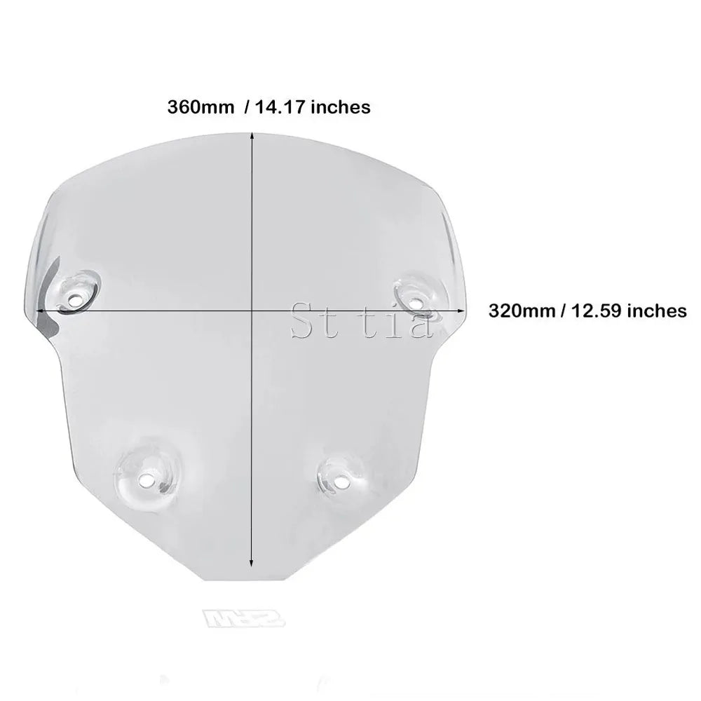 TIGER 850 TIGER 900 New Motorcycle Windshield Windscreen Wind Deflector Sport Screen For Triumph - Automotive LED Light