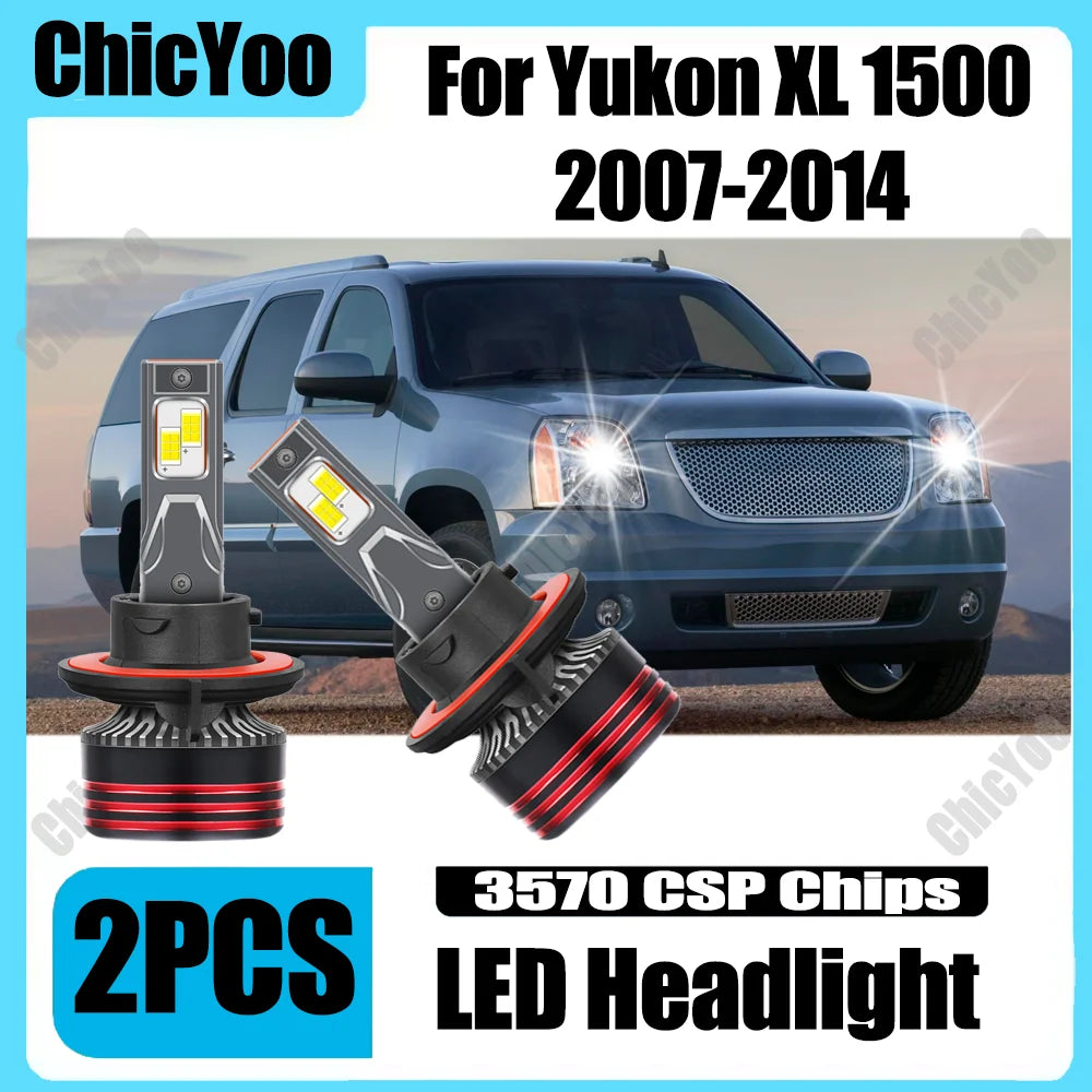 2X 6000K White Auto Headlamps H13 High Low Beam LED Headlights 150W 30000LM 3570 CSP Chips