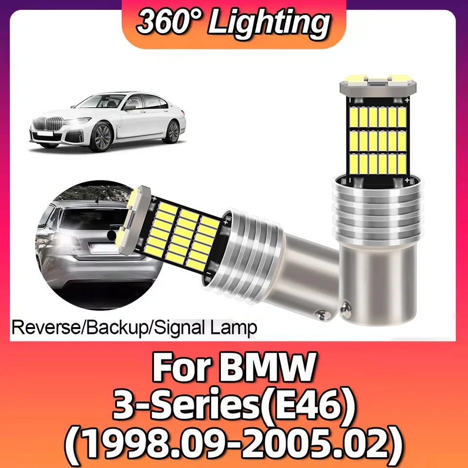 LED Interior Light Kit for BMW BA15S P21W E46 - Canbus Error-Free Interior Bulbs