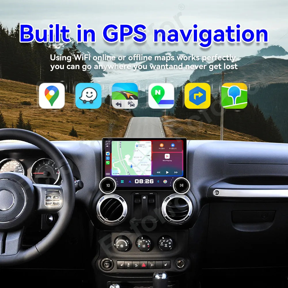 Modern Ultra Clear HD Display Android 15 11.5 Inch Wireless CarPlay GPS Navigation Stereo