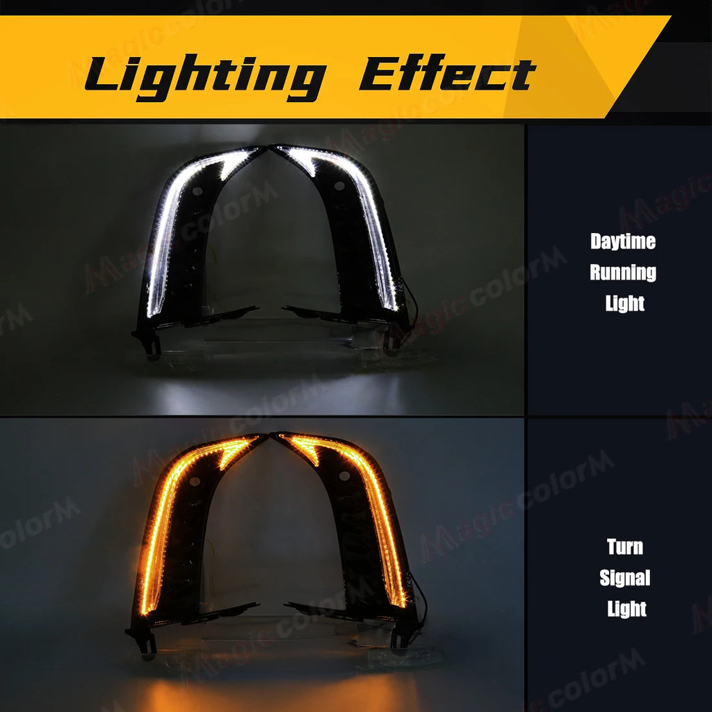 LED DRL For Toyota Camry SE XSE 2024 2025 Daytime Running Lights with Radar Hole Running D | AUTOKITSHOP