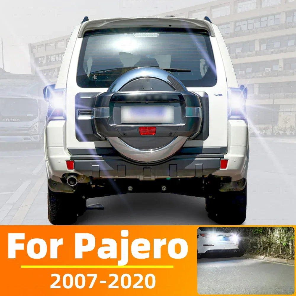2-Piece LED Interior Light Kit for Mitsubishi Pajero V80 V93 V97 V98 Accessories 2007-2020 - Canbus Dome Map Door Tru...