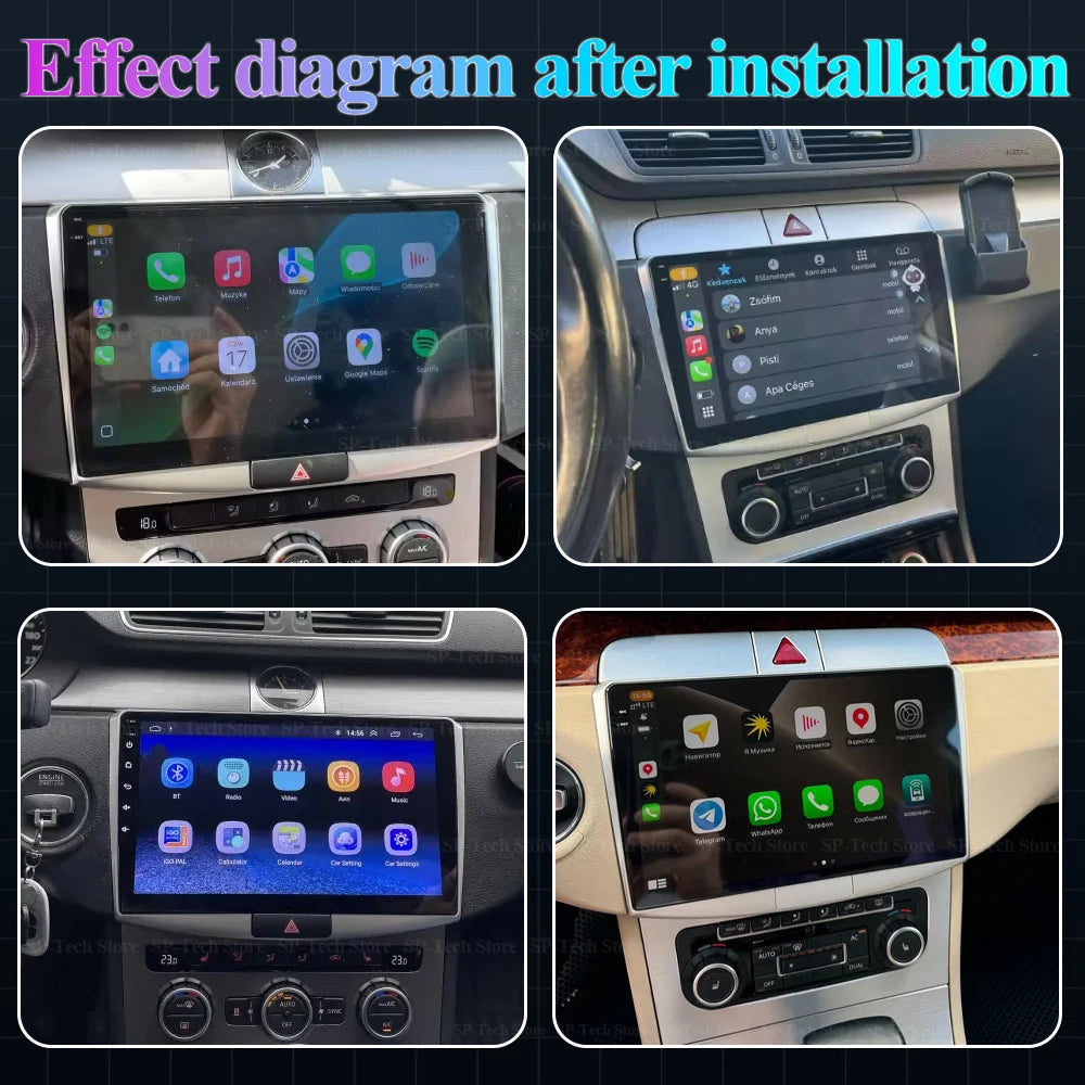 Android 16 Carplay For Volkswagen Magotan Cc 2010-2014 Passat B7/b6 2010-2015 Car Radio Gp | AUTOKITSHOP