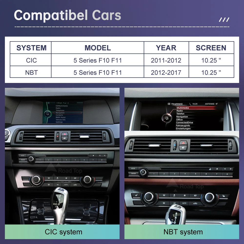 1920*720 Touch Screen For BMW 5 Series F10 F11 2011-2017 Wireless Carplay Display Android  | AUTOKITSHOP