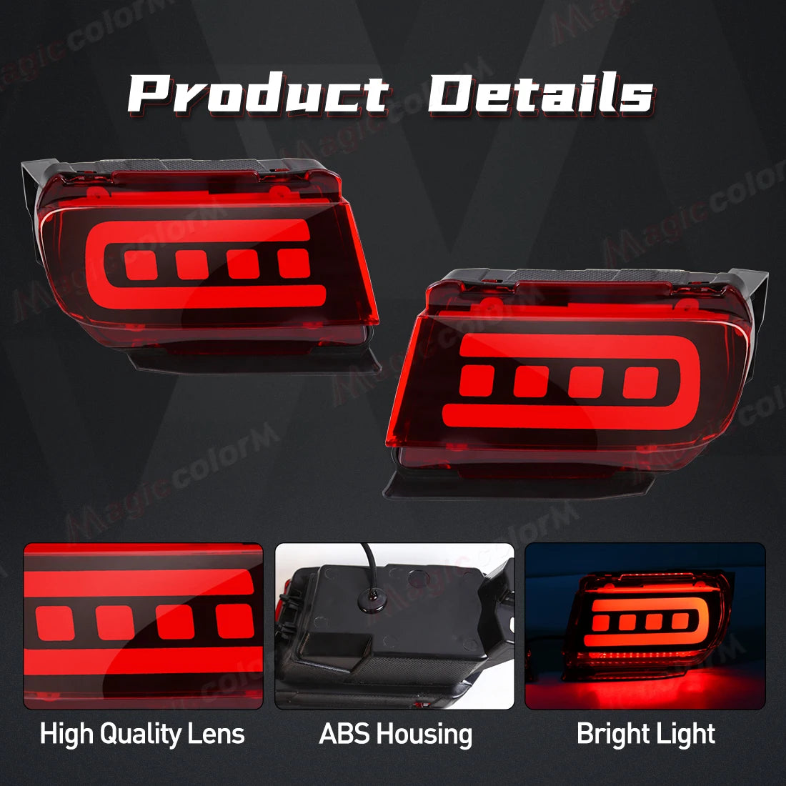 LED Rear Bumper Reflector For Toyota Land Cruiser Prado 150 LC150 FJ150 GRJ150 2010 - 2020 | AUTOKITSHOP