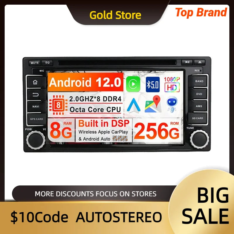 Android 13 Carplay Car DVD Player Multimedia Player GPS Navigation For Subaru Forester Imp