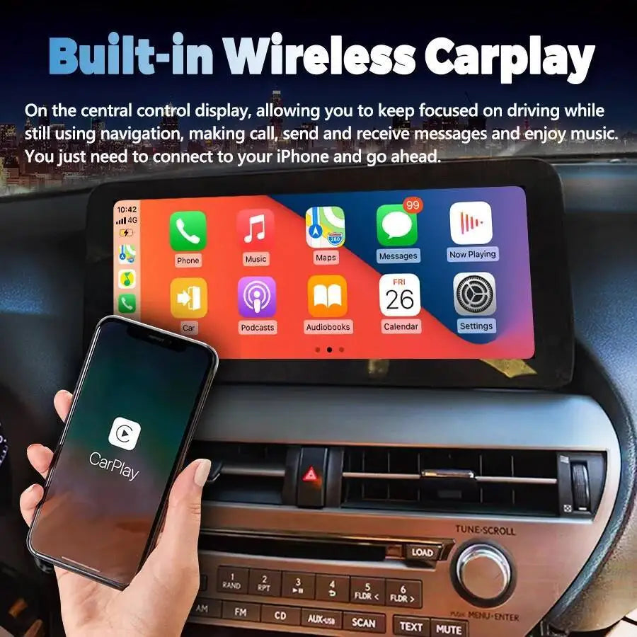 Car Radio For Lexus RX RX270 RX350 RX450H 2009-2015 12.3inch Android 15 Multimedia Video P | AUTOKITSHOP